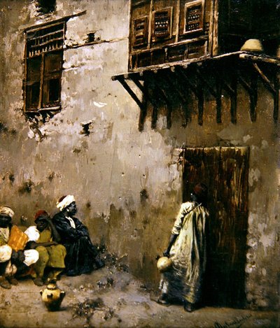 North African Scene by Rubens Santoro