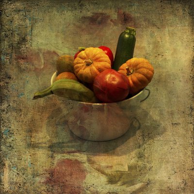 Rustic Harvest Bowl by Rudi Jacobs