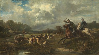 Grand Duke Vladimir Alexandrovich of Russia on a Wolf Hunt by Rudolf Ferdinandovich Frenz