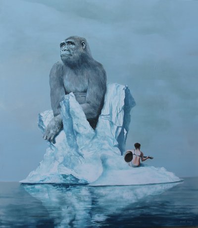 Gorilla on Iceberg Serenade by Rudolf Kosow