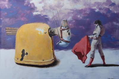 Matador And Yellow Bull by Rudolf Kosow