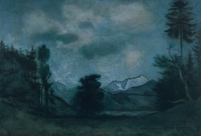 Alpine Landscape by Rudolf Kremlicka