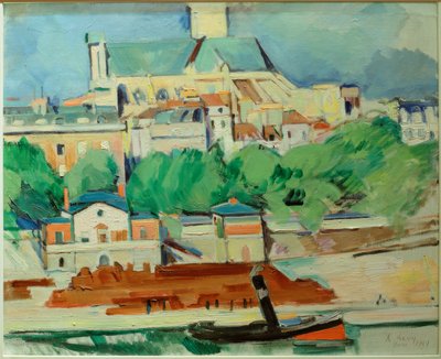 Banks of the Seine at St. Gervais-St. Protais by Rudolf Levy
