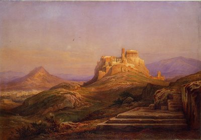 View of the Acropolis from the Pnyx by Rudolf Müller