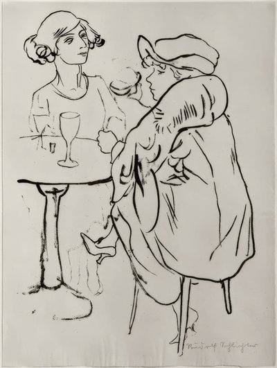 Im Café von Rudolf Schlichter