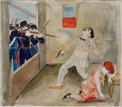 Death of the Anarchist Moro by Rudolf Schlichter