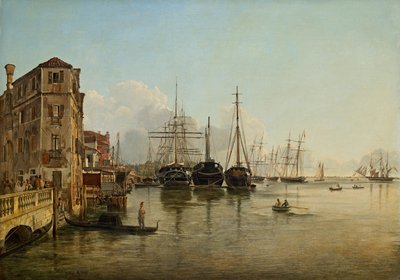 View from the Strada Nuova [now Via Garibaldi] towards the Public Gardens in Venice by Rudolf von Alt