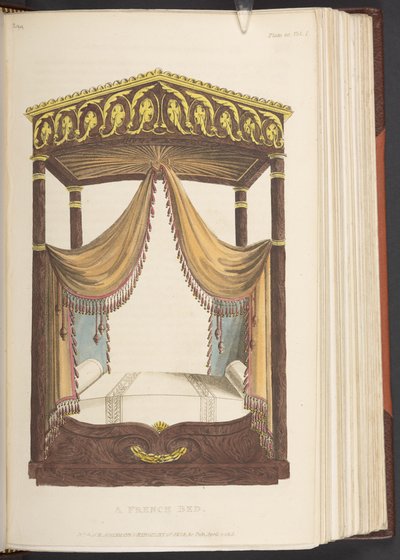 A French Bed, from Ackermann