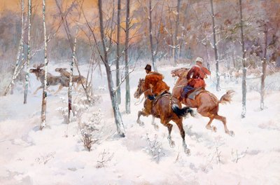 Elk Hunting by Rudolph Frenz