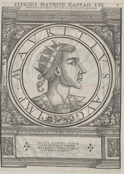 Eastern Roman Emperor Maurice by Rudolph Wyssenbach