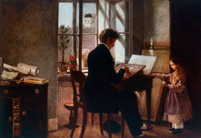 At the window, by Rudolf von Alt by Rudolf von Alt