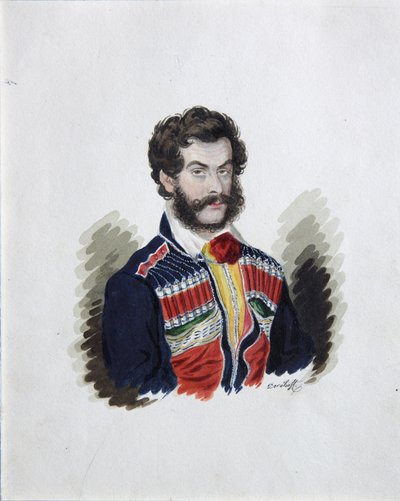 Portrait of the Decembrist Count Zakhar Chernyshov by Rufim Ivanovich Dorokhov