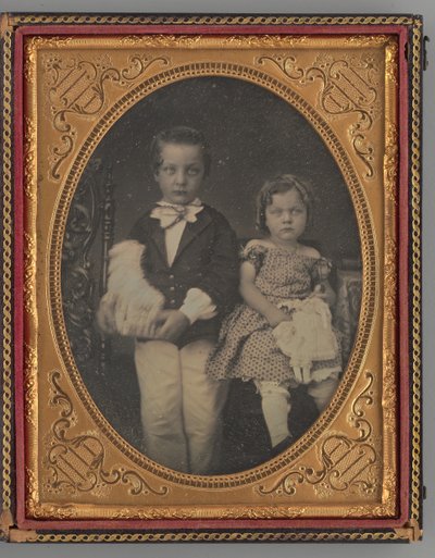 Untitled Portrait of a Boy and Girl by Rufus Anson
