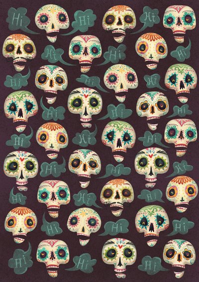 Halloween Pattern, 2015 by Runa Anastasiya Rudaya