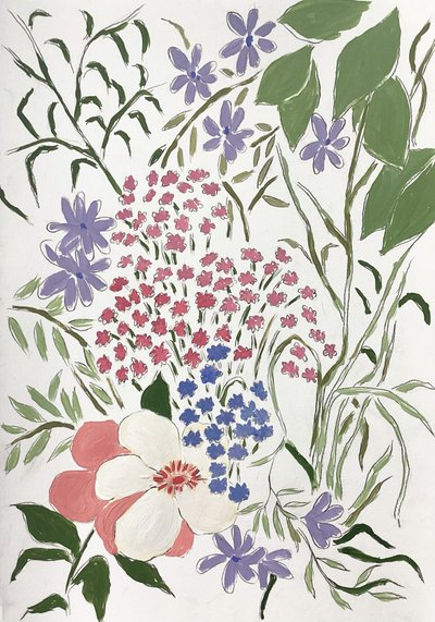 Colorful Garden Blossoms by Rushati Chowdhury