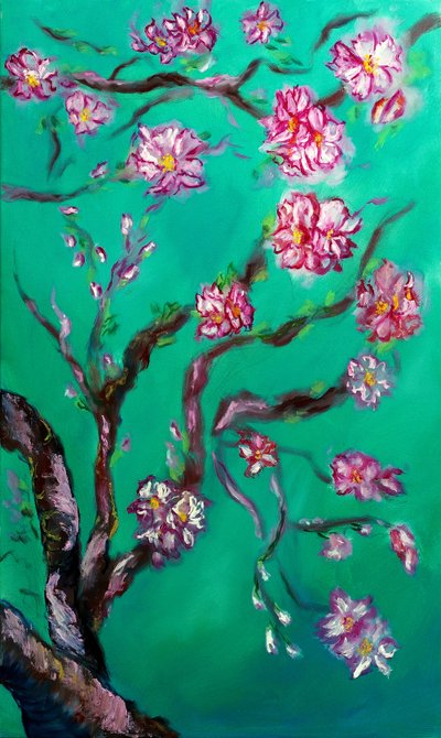 Eternal Blossoms Triptych - Right, 2024 by Ruslana Levandovska