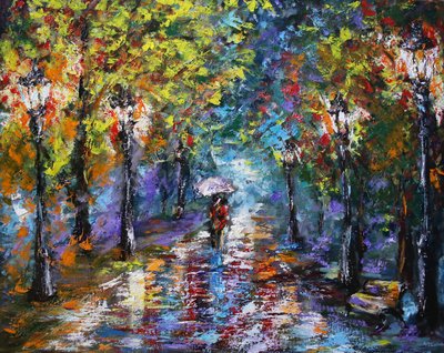 Evening Walk by Ruslana Levandovska