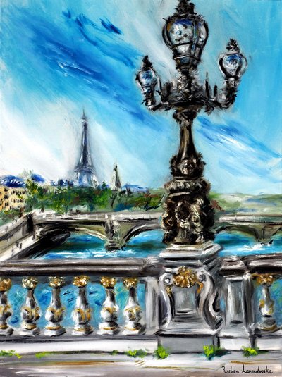 The Pont Alexandre III Paris, 2022 by Ruslana Levandovska