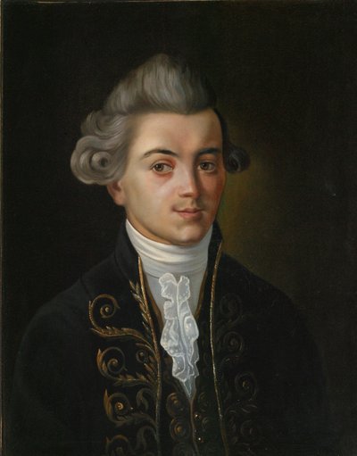 Portrait of the Fabulist Ivan Khemnitser by Russian Master.