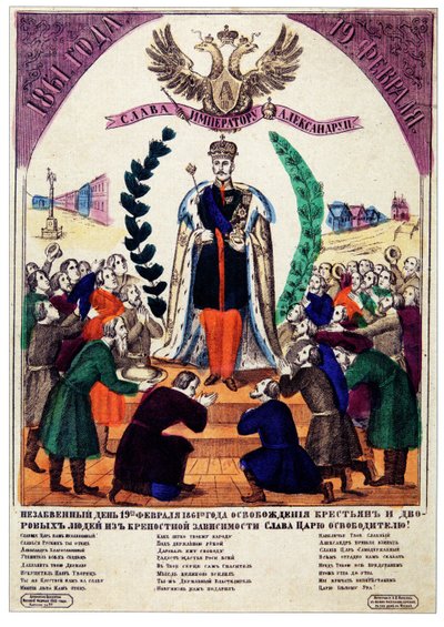 Unforgettable day of the Emancipation of the serfs in 1861 by Russian Master