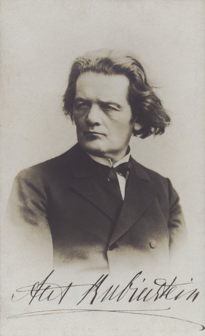 Anton Rubinstein, Russian composer, conductor and pianist by Russian Photographer (after)