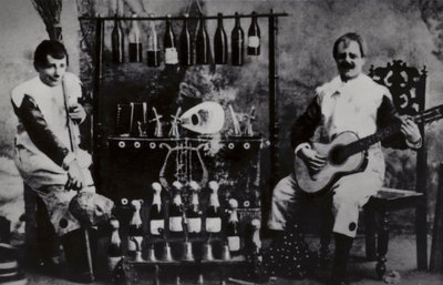 Ivan Radunsky and Felix Kortezi, Russian circus clown duo known as Bim-Bom by Russian Photographer