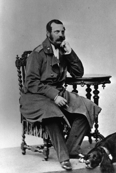 Portrait of Emperor Alexander II of Russia by Russian Photographer