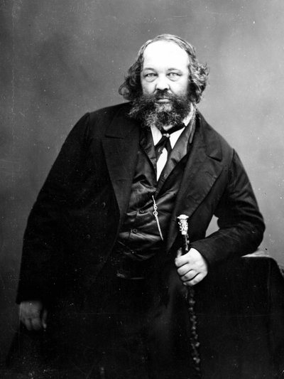 Portrait of Michail Bakunin (1814 - 1876), Russian anarchist revolutionary (1814 - 1876). Photography by Russian Photographer