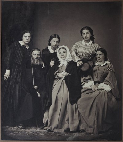 Portrait of the author and lexicographer Vladimir Dahl with Family by Russian Photographer