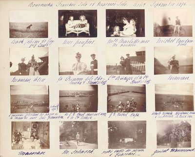 The Russian Imperial Family, page from an album of photographs, c.1897-99 by Russian Photographer