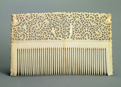 Ornamental comb with teeth on one side, from Kholmogory, mid 18th century by Russian School