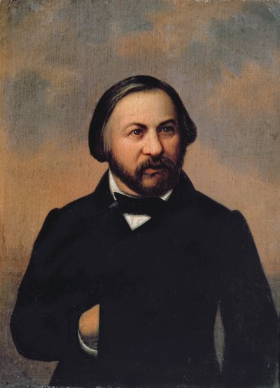 Portrait of Mikhail Ivanovich Glinka, 1850s by Russian School