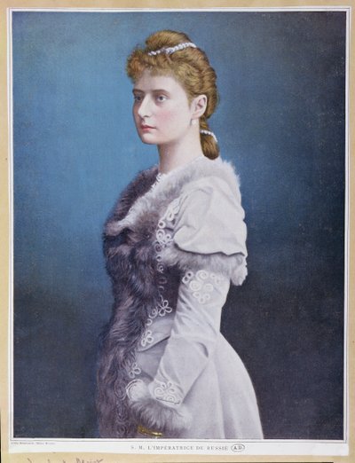 Portrait of Tsarina Alexandra Feodorovna by Russian School