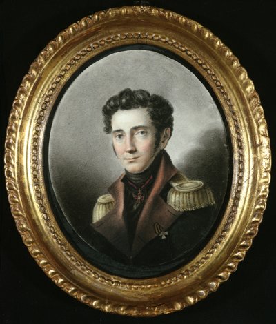 Portrait of a Russian Officer, 1818 by Russian School
