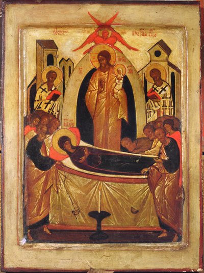 The Dormition of the Virgin by Russian School