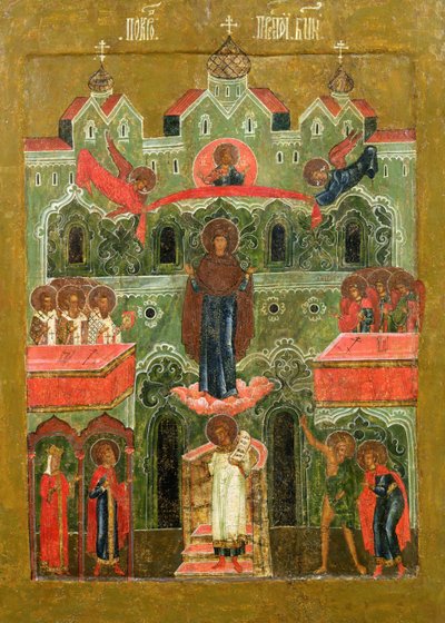 The Pokrov (Intercession of the Mother of God) by Russian School