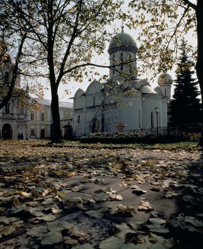 The Trinity St. Sergius Cathedral, Established c.1340 by St. Sergius of Radonesh by Russian School