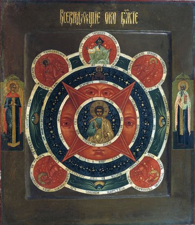 The All-Seeing Eye of God by Russian icon.