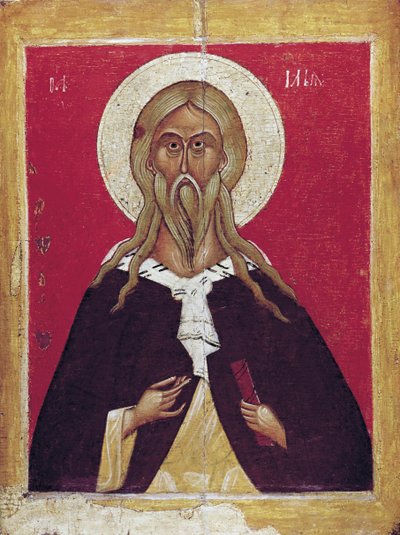 The Prophet Elijah, end 14th - early 15th century by Russian icon.