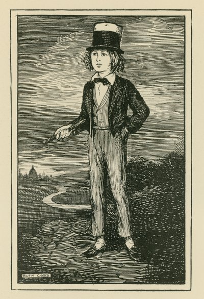 An Imaginary Portrait of Charles Dickens as a Young Boy by Ruth Cobb