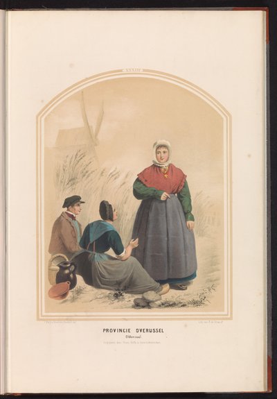 Traditional Costume of Oldenzaal in Overijssel, 1857 by Ruurt de Vries