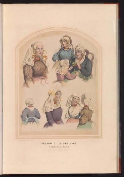 Costume of Overflakkee, Voorne and Oud-Beijerland in South Holland, 1857 by Ruurt de Vries