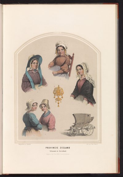 Costume of Schouwen and Duiveland in Zeeland, 1857 by Ruurt de Vries