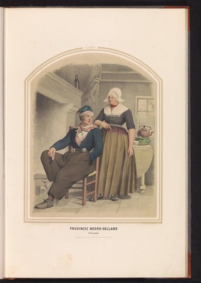 Costume of Volendam in North Holland, 1857 by Ruurt de Vries