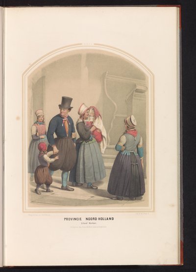 Costume of Island Marken in North Holland, 1857 by Ruurt de Vries