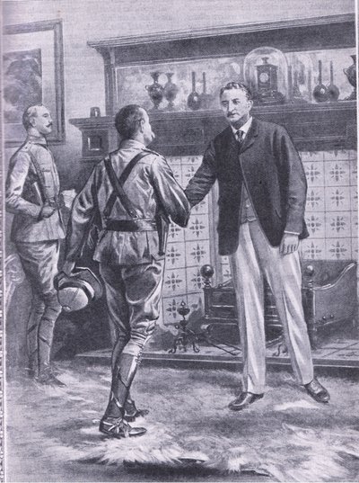 When Kimberley was relieved by French. General French and Cecil Rhodes (illustration from Cassell
