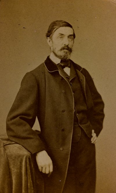 Portrait of Auguste Paul Charles Anastasi, French painter by S. Berthaud