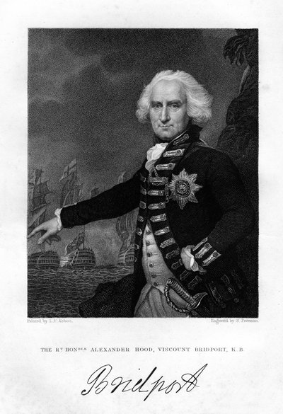 Admiral Alexander Hood, 1st Viscount Bridport by S. Freeman