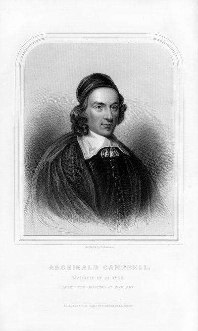 Archibald Campbell, 1st Marquess of Argyll, Scottish Statesman, 1870 by S. Freeman