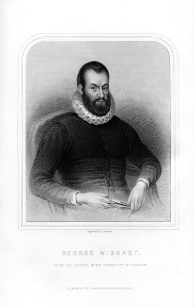 George Wishart, Scottish Religious Reformer and Protestant Martyr, 1870 by S. Freeman